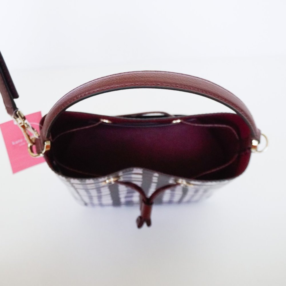 Kate Spade Eve S Bucket Xbody Bag Purple Multi - Picture 10 of 15